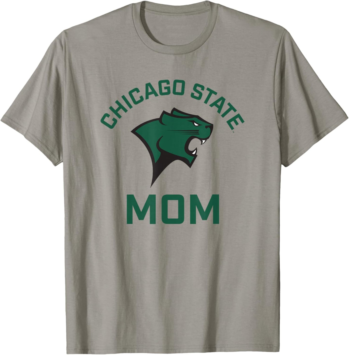 Chicago State University Cougars Arched Mom T-Shirt - T-Shirt | Sand