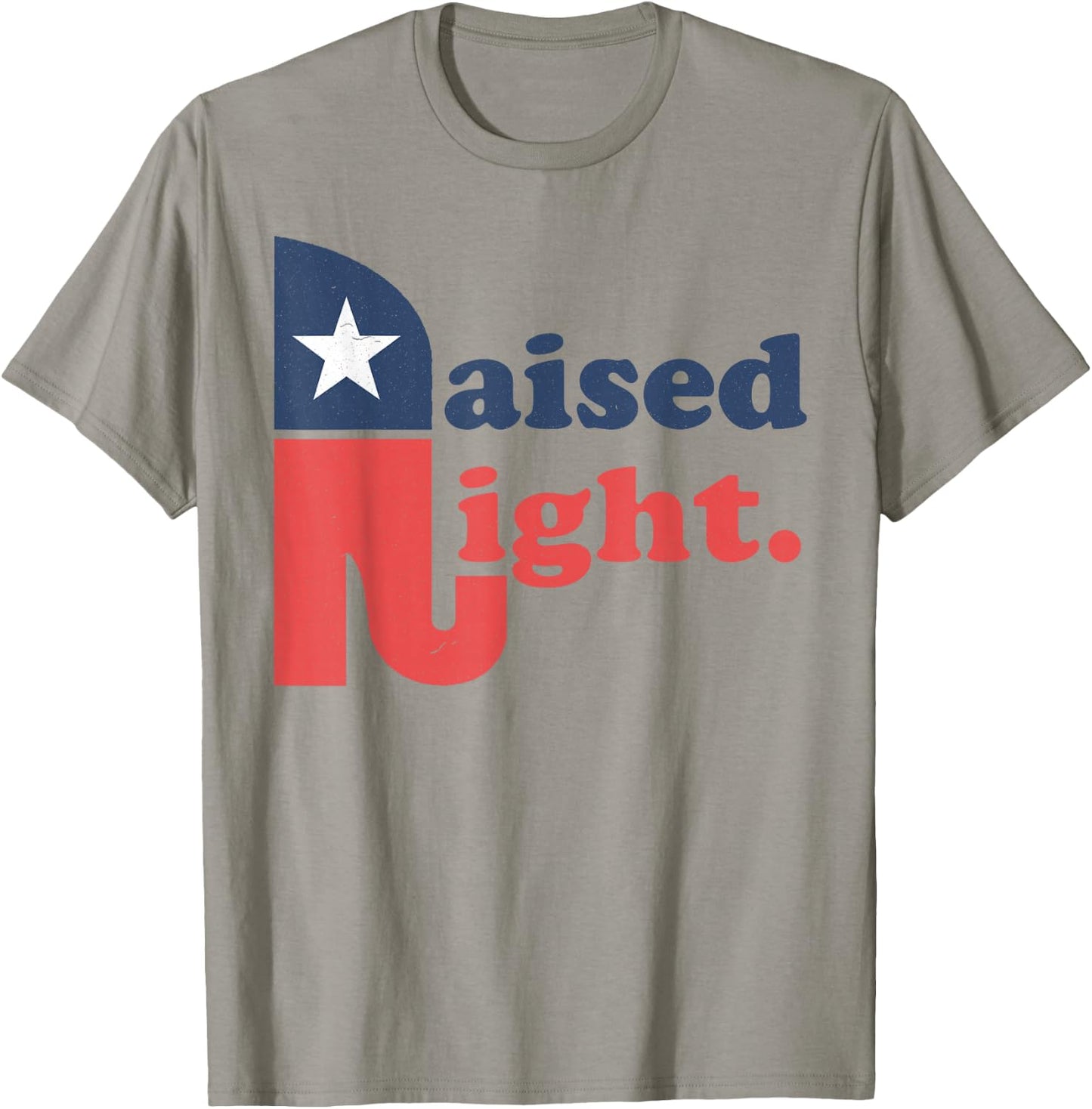 Raised Right Republican Elephant Retro Style Distressed Gift T-Shirt - T-Shirt | Sand