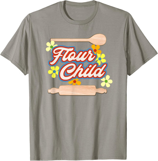 Flour Child Baking T-Shirt - T-Shirt | Sand