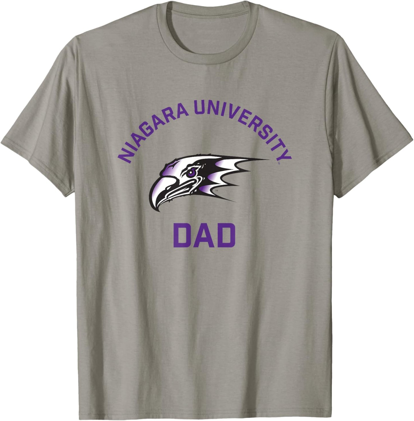 Niagara University Purple Eagles Arched Dad T-Shirt - T-Shirt | Sand