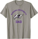 Niagara University Purple Eagles Arched Dad T-Shirt - T-Shirt | Sand