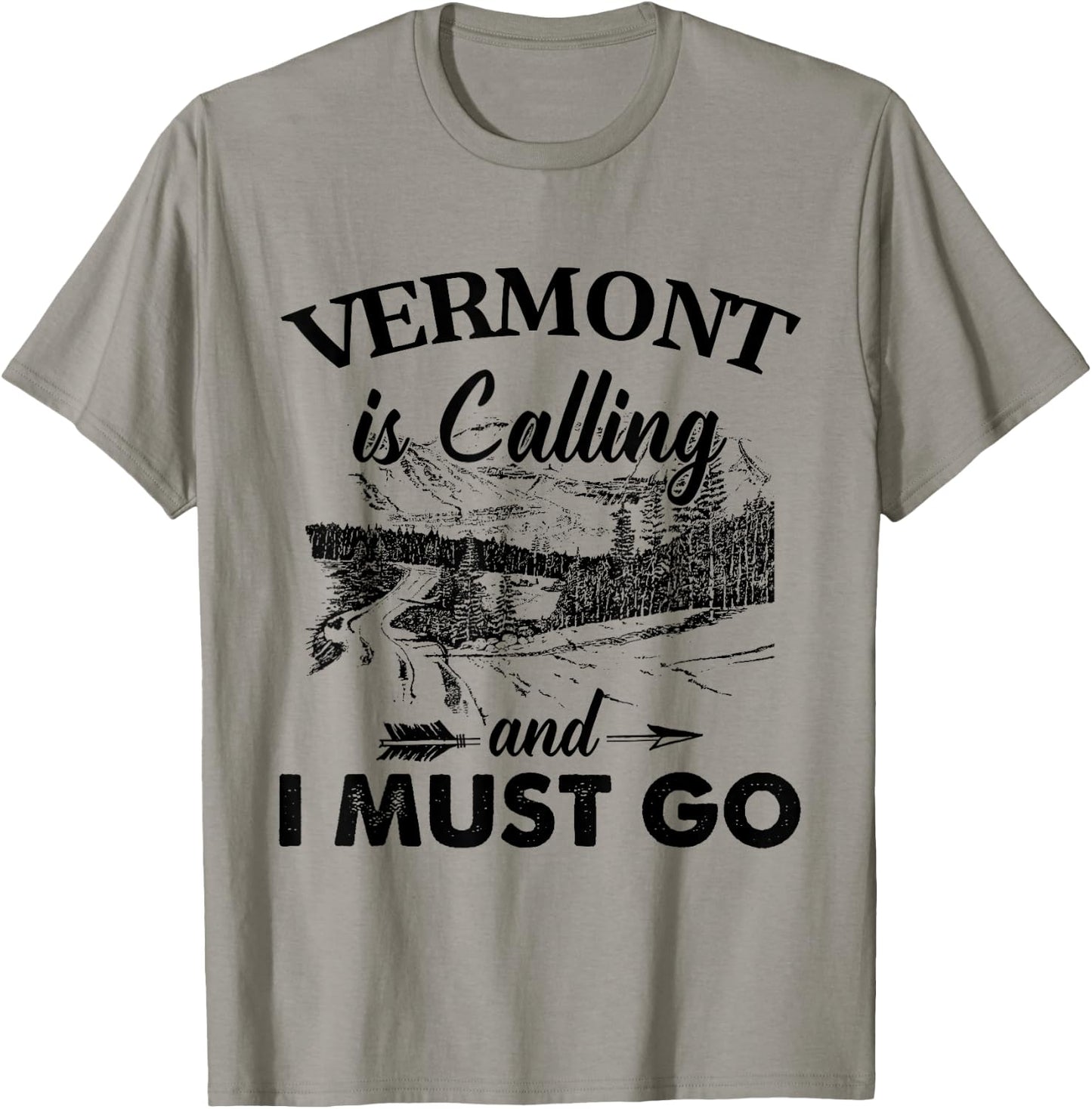 Vermont Is Calling And I Must Go Love Vermont State T-Shirt - T-Shirt | Sand