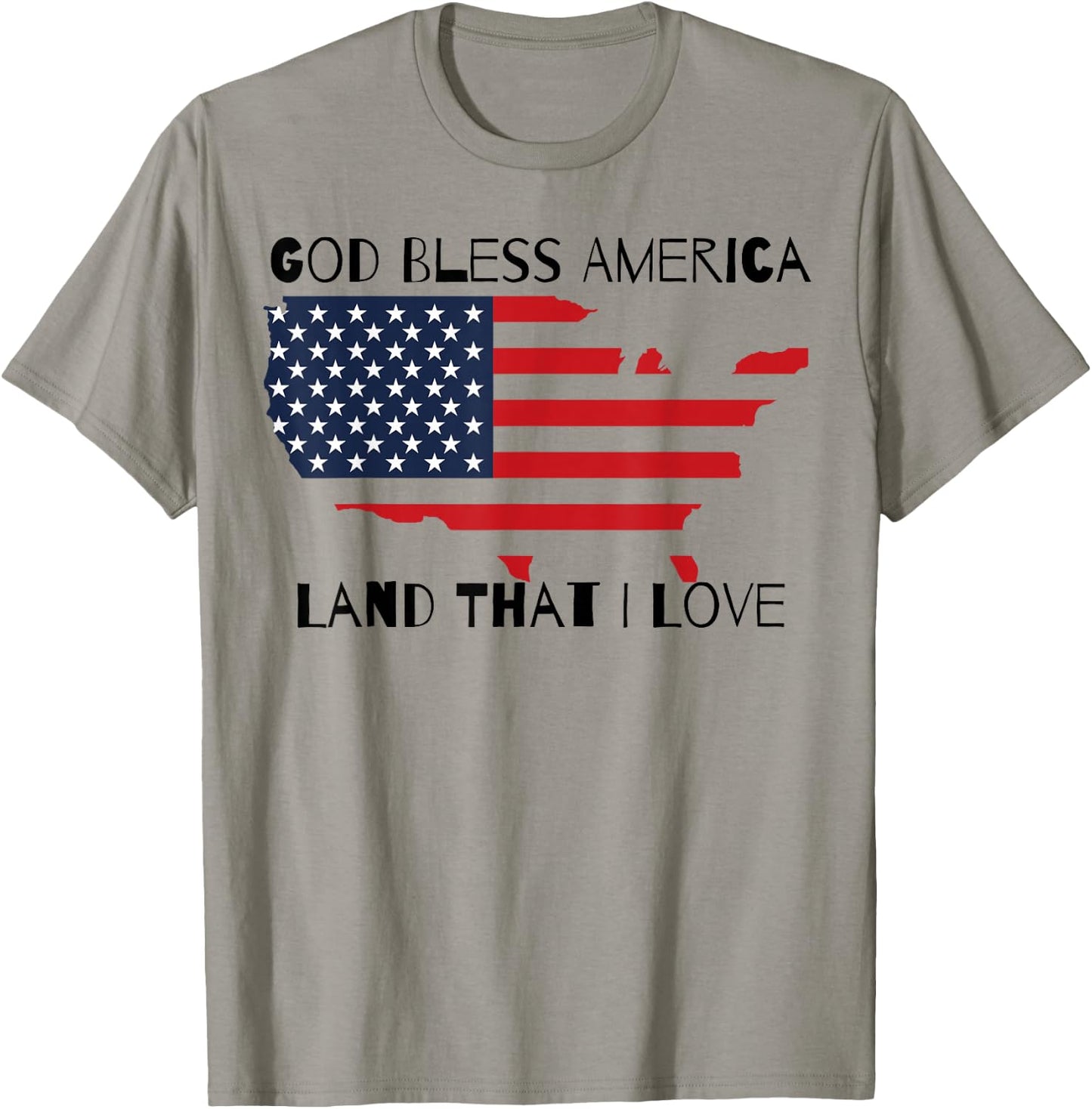 God Bless America USA T-Shirt - T-Shirt | Sand