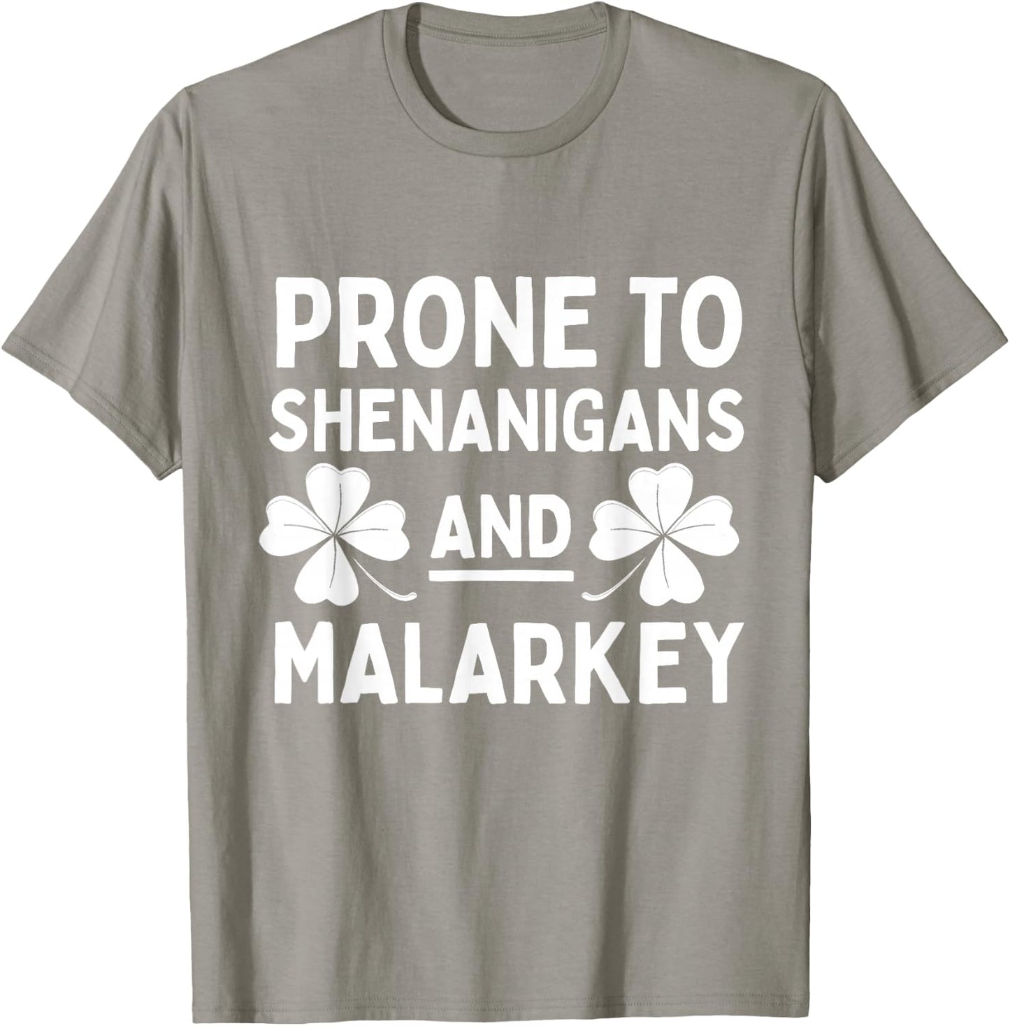Prone to Shenanigans and Malarkey St Patricks Day Kids Boys T-Shirt - T-Shirt | Sand