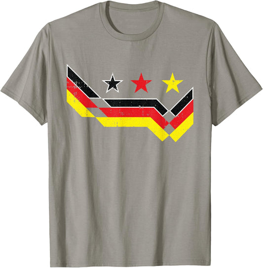 German Soccer Deutschland Germany Retro Sports Lover Fan T-Shirt - T-Shirt | Sand