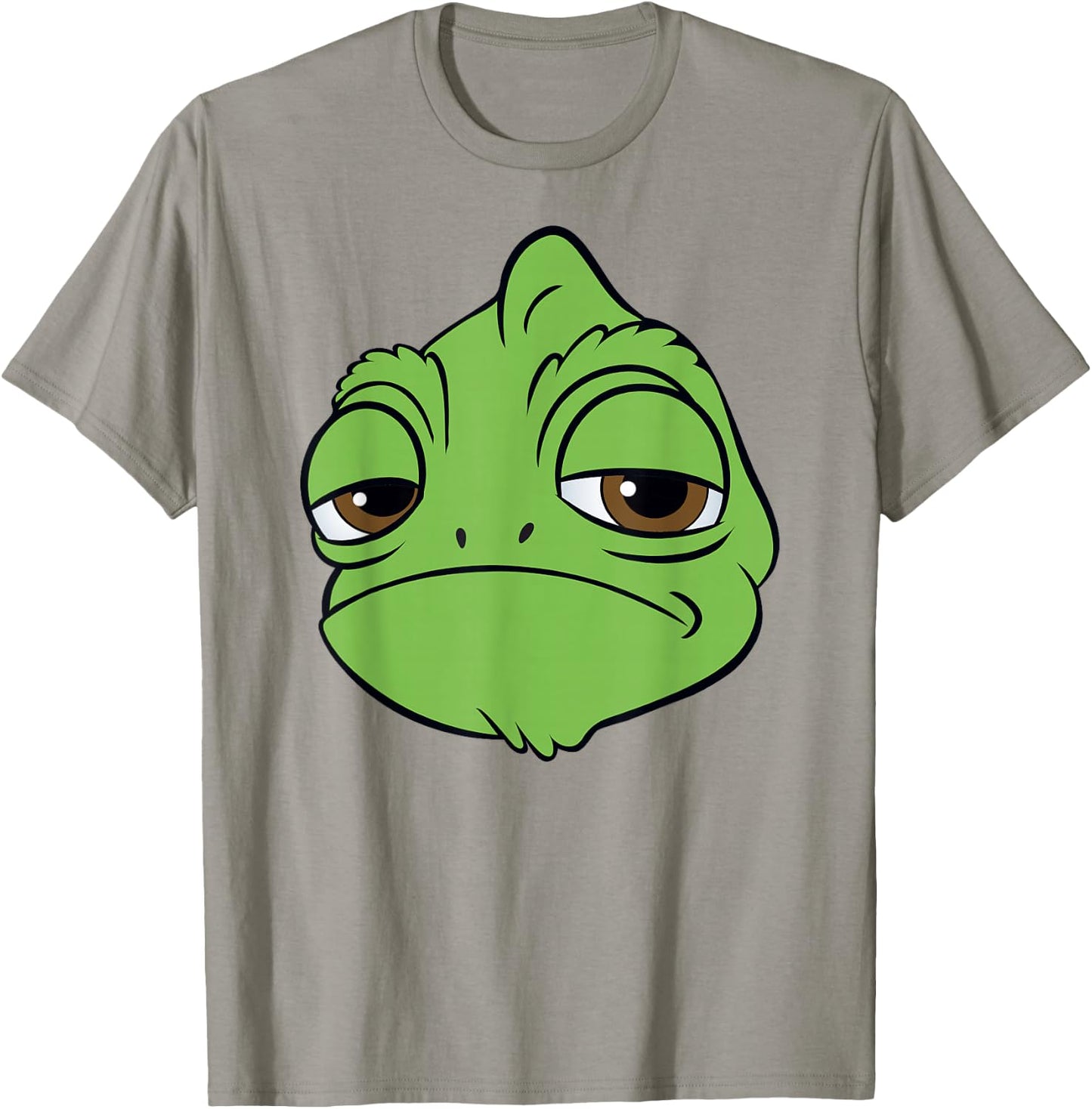 Disney Tangled Pascal Classic Big Face Big Chest Portrait T-Shirt - T-Shirt | Sand