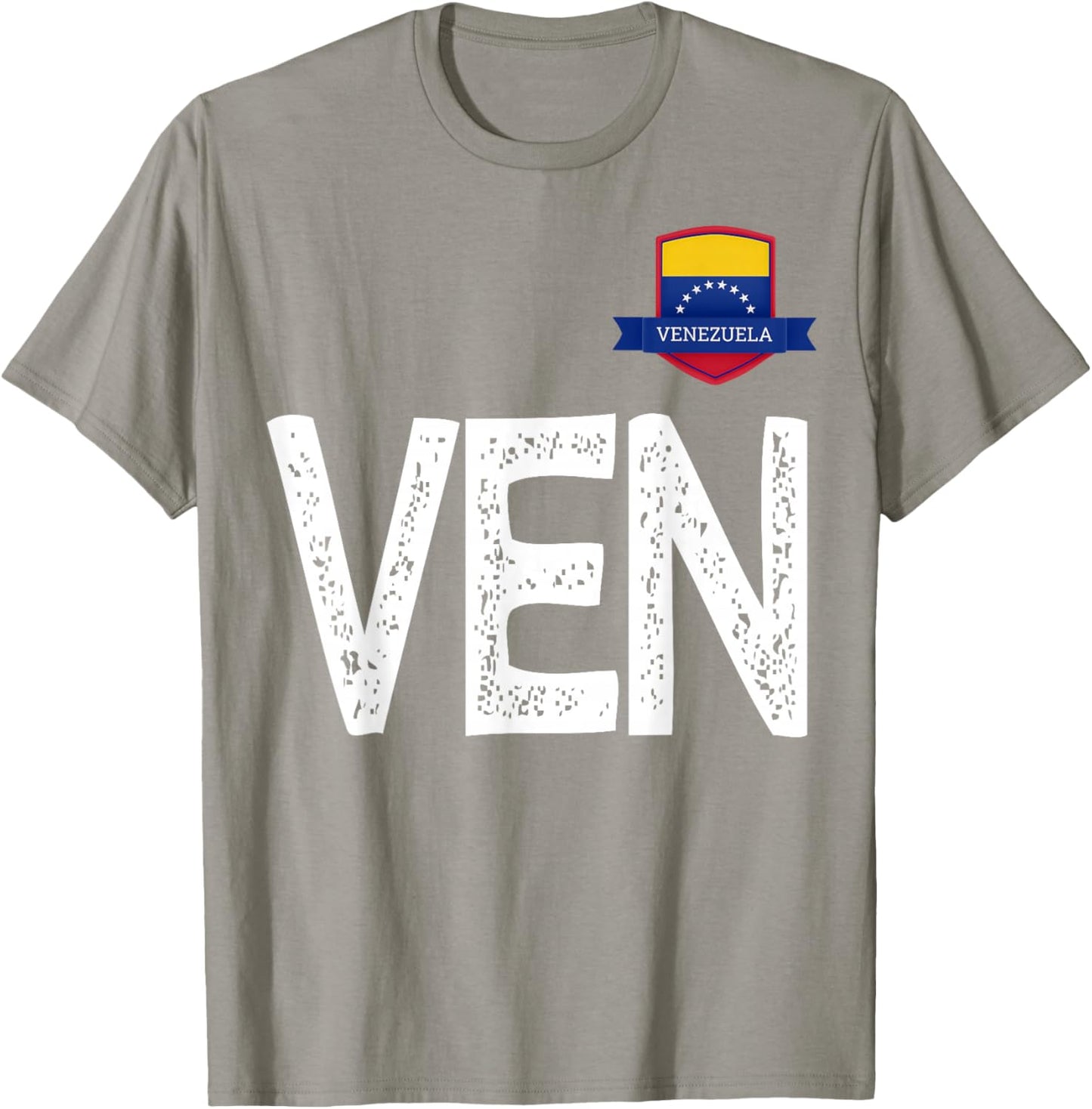 Venezuela Human-Flag Letter V and E and N Venezuela T-Shirt - T-Shirt | Sand