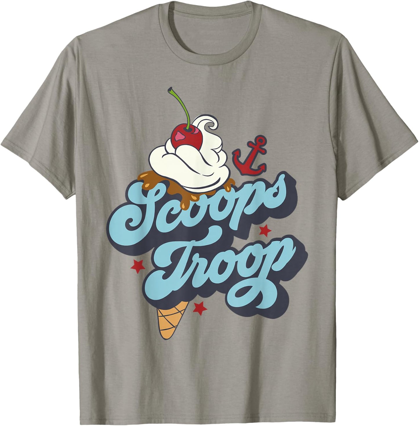 Netflix Stranger Things Scoops Troop Logo T-Shirt - T-Shirt | Sand