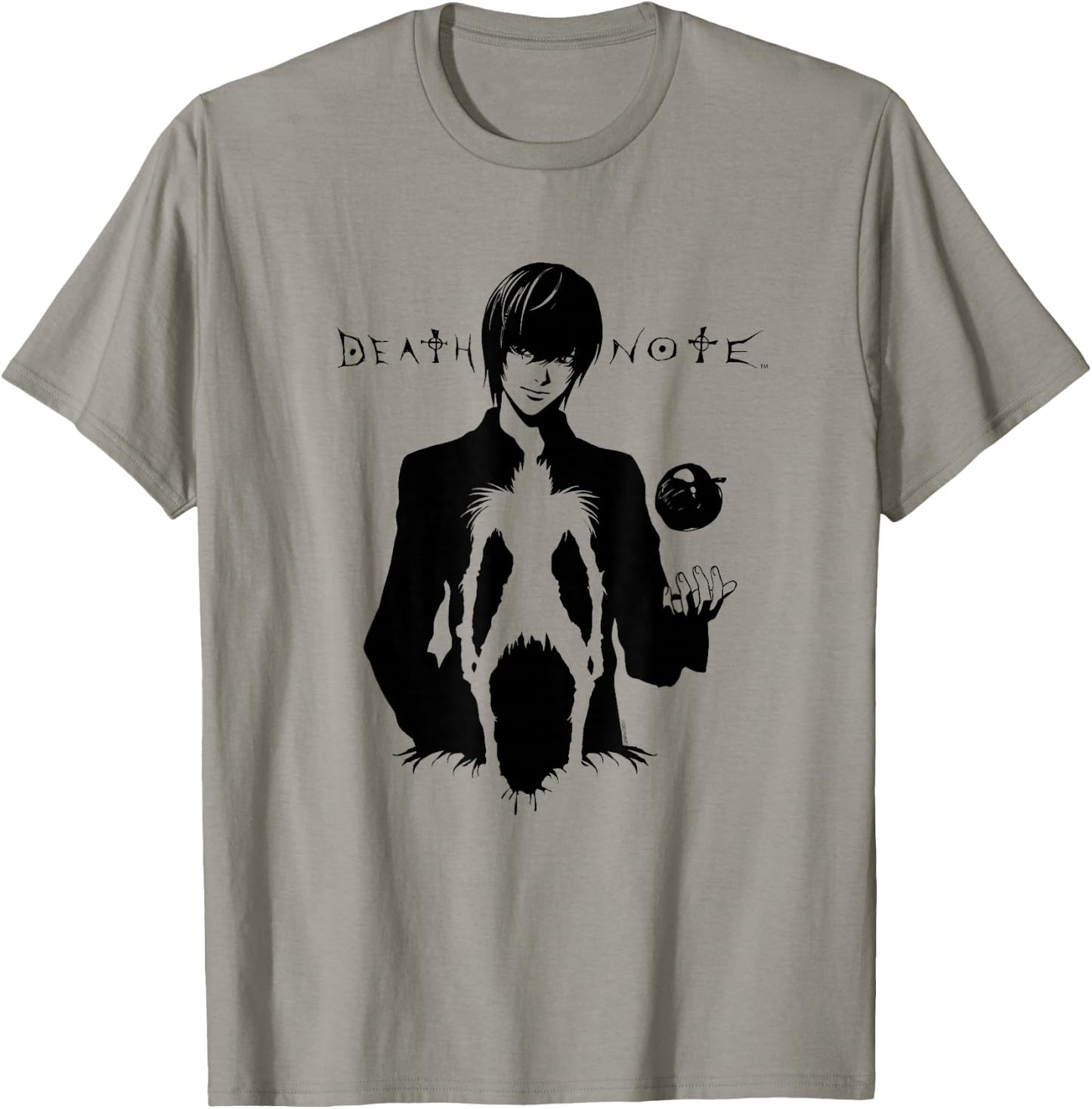 Death Note Light Silhoutte with Ryuk Anime T-Shirt - T-Shirt | Sand