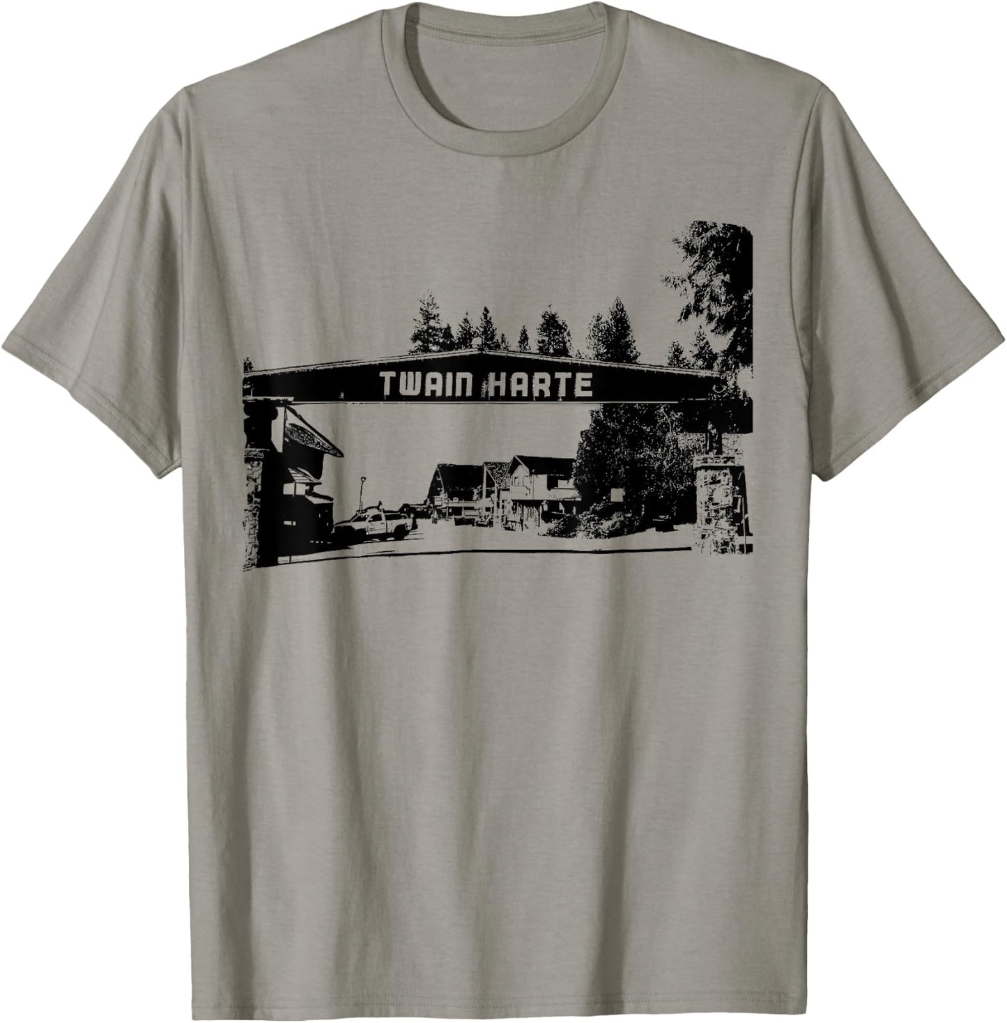 Twain Harte California Small Town T-Shirt - T-Shirt | Sand