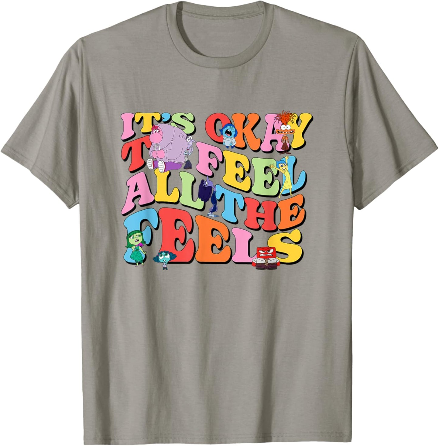 Disney Pixar Inside Out 2 It’s Okay To Feel All The Feels T-Shirt - T-Shirt | Sand