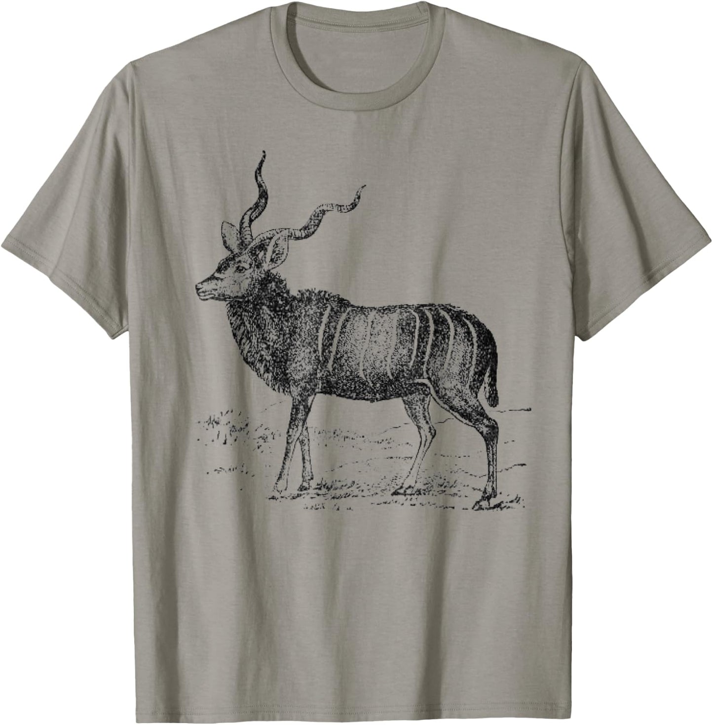 Kudu Antilope Art African Animal Gift T-Shirt - T-Shirt | Sand