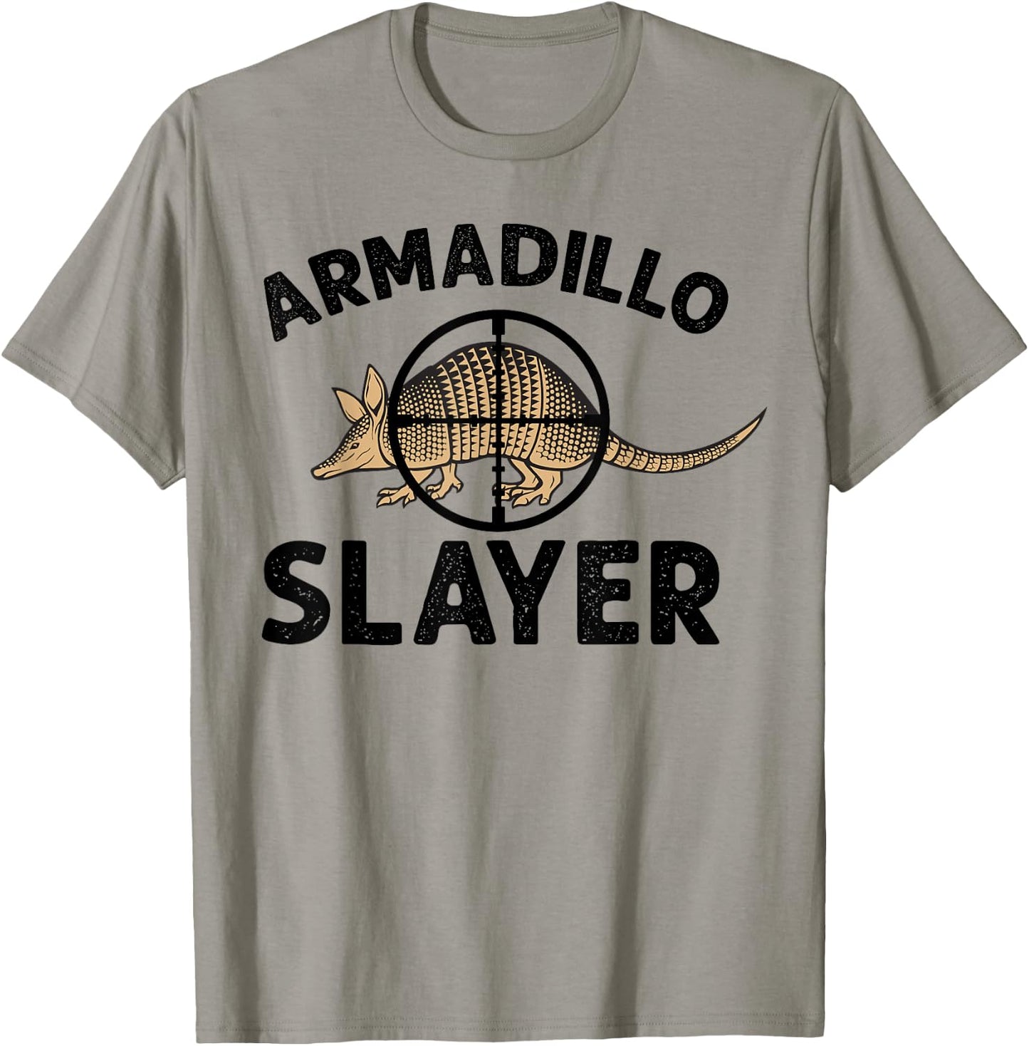 Armadillo Hunter Funny Vintage Armadillo Slayer T-Shirt - T-Shirt | Sand