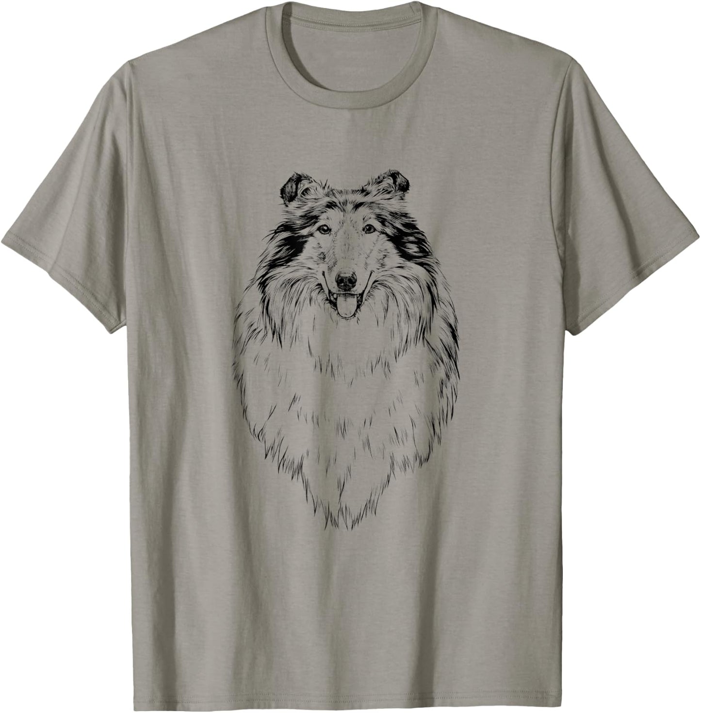 Rough Collie Dog Mom Dog Lover T-Shirt - T-Shirt | Sand