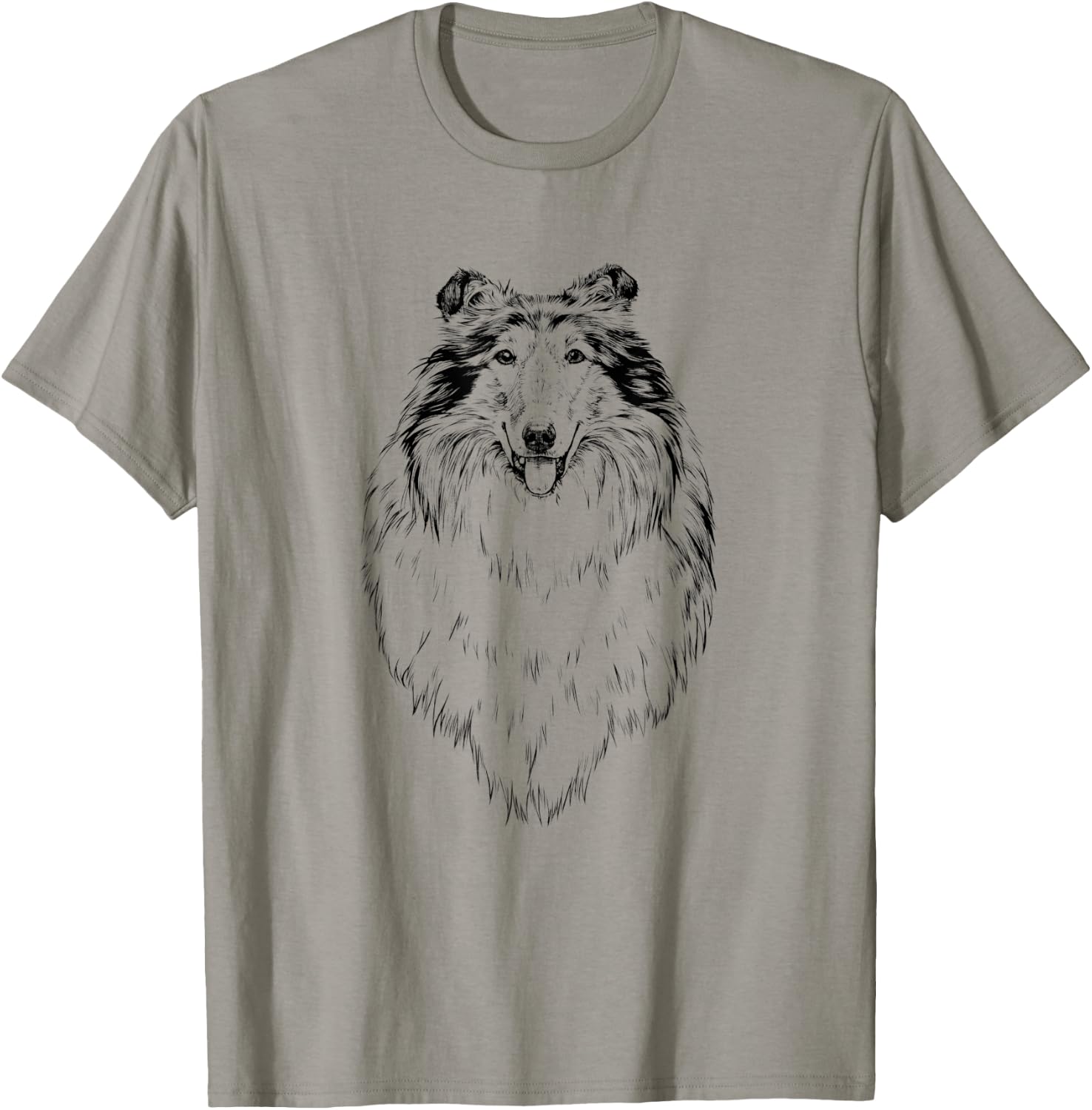 Rough Collie Dog Mom Dog Lover T-Shirt - T-Shirt | Sand
