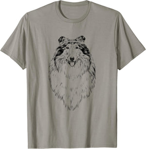 Rough Collie Dog Mom Dog Lover T-Shirt - T-Shirt | Sand