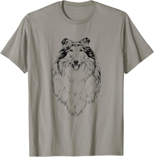 Rough Collie Dog Mom Dog Lover T-Shirt - T-Shirt | Sand