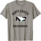 University of North Dakota Fighting Hawks Arched Grandma T-Shirt - T-Shirt | Sand
