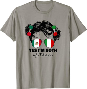 Girls Half Mexican And Italian Mexico Italy Flag Kids Girl T-Shirt - T-Shirt | Sand