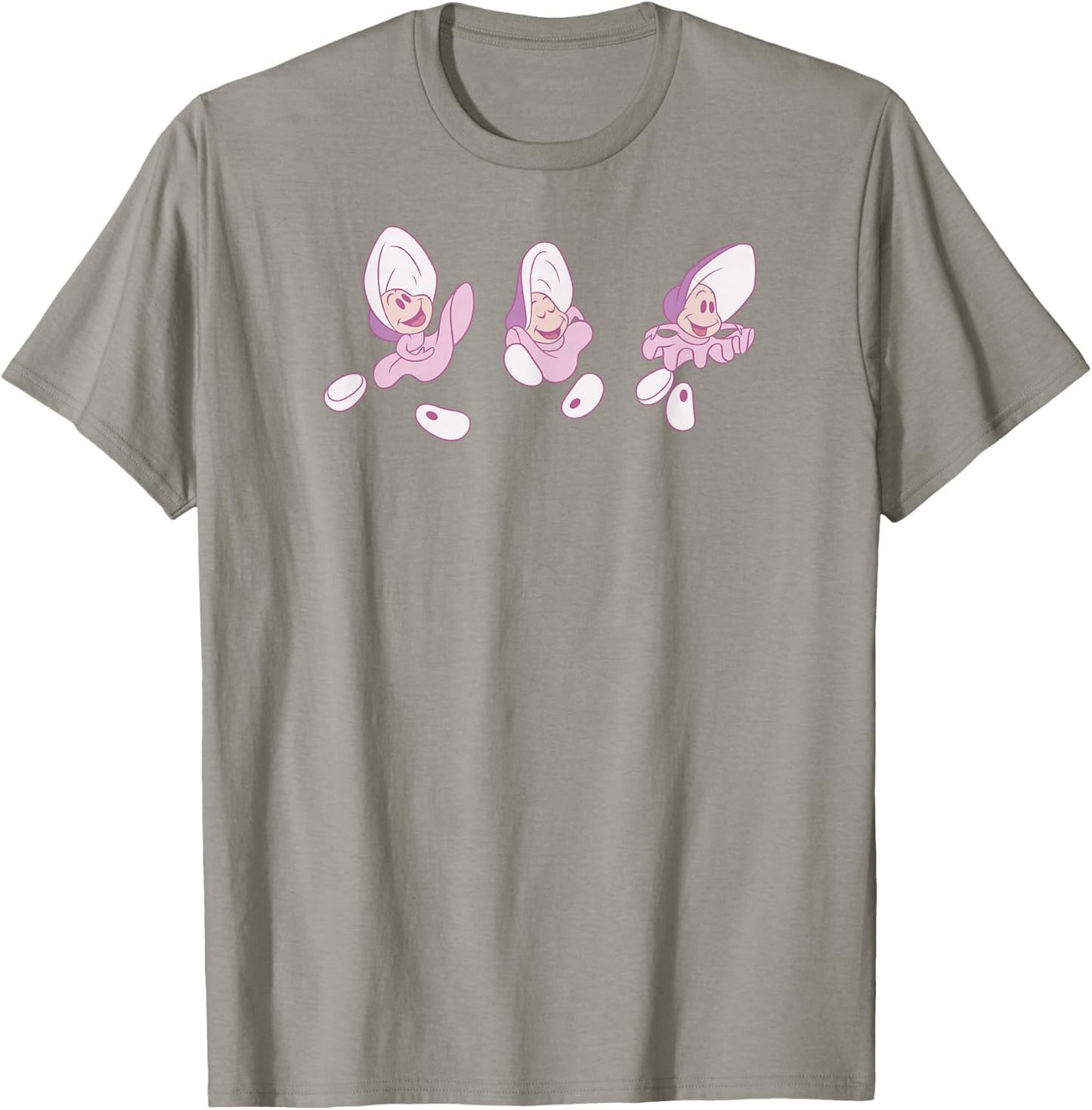 Disney Alice in Wonderland Cute Dancing Oysters Chest Logo T-Shirt - T-Shirt | Sand