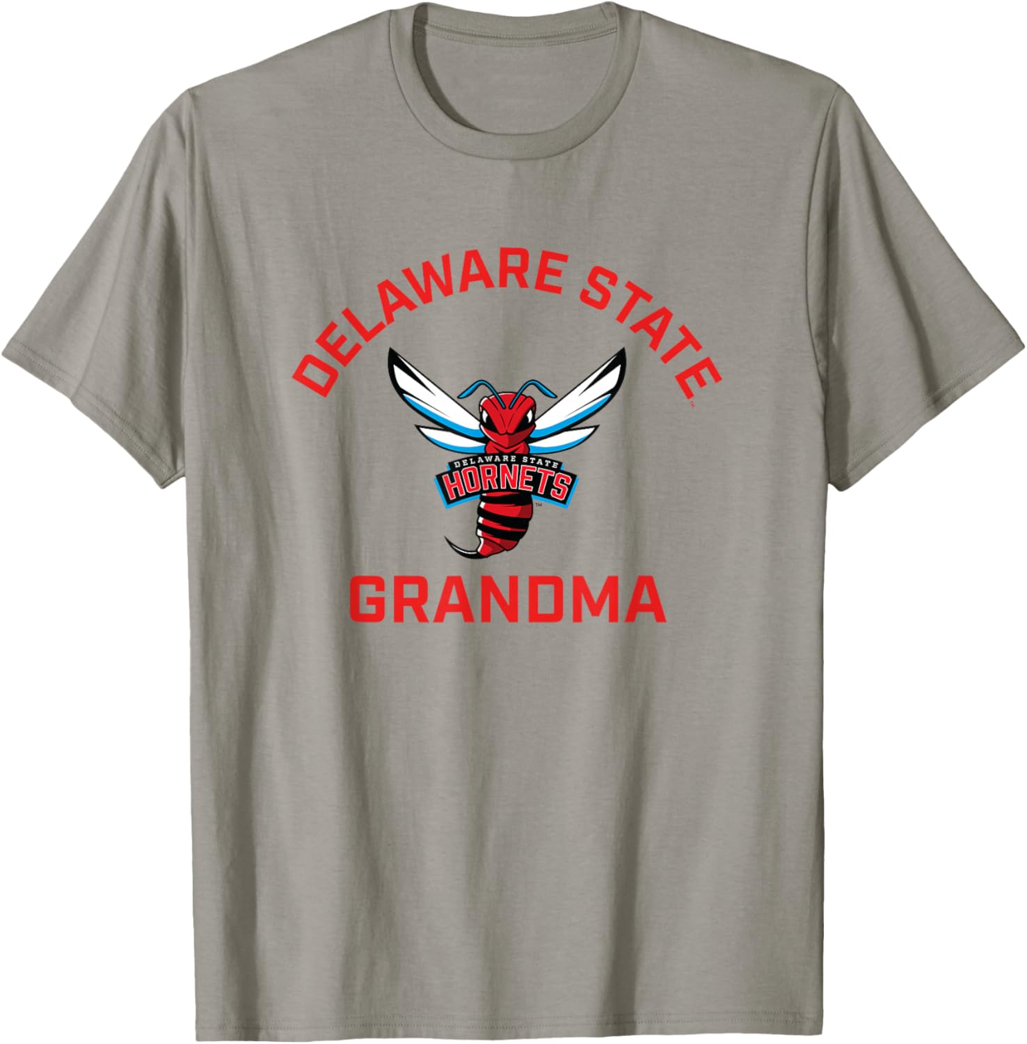Delaware State University DSU Hornets Arched Grandma T-Shirt - T-Shirt | Sand