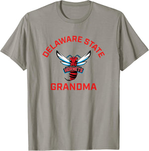 Delaware State University DSU Hornets Arched Grandma T-Shirt - T-Shirt | Sand