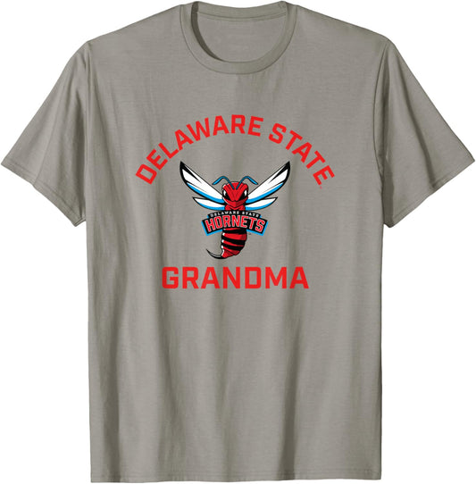 Delaware State University DSU Hornets Arched Grandma T-Shirt - T-Shirt | Sand