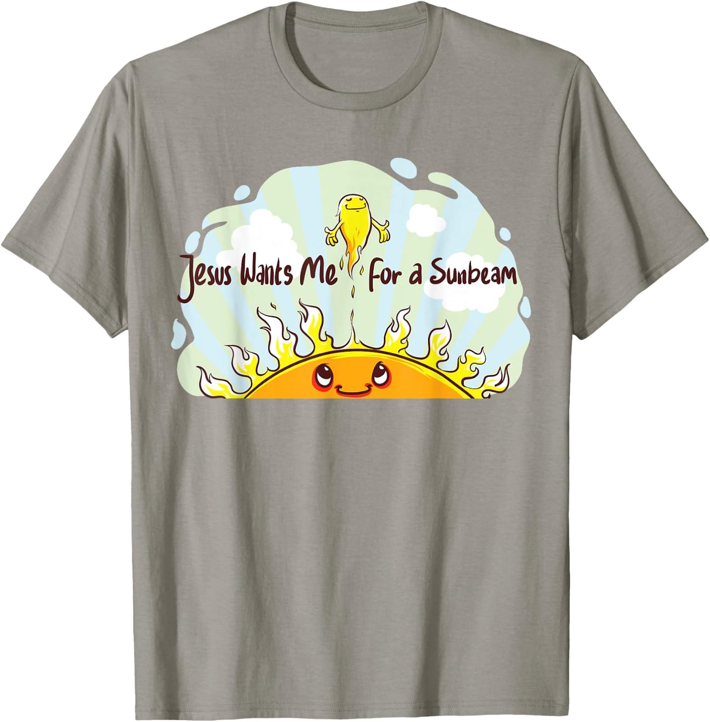 Jesus Wants Me for a Sunbeam Cheerful Primary Song T-Shirt - T-Shirt | Sand