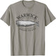 Warwick Rhode Island Vintage Whale Design T-Shirt - T-Shirt | Sand