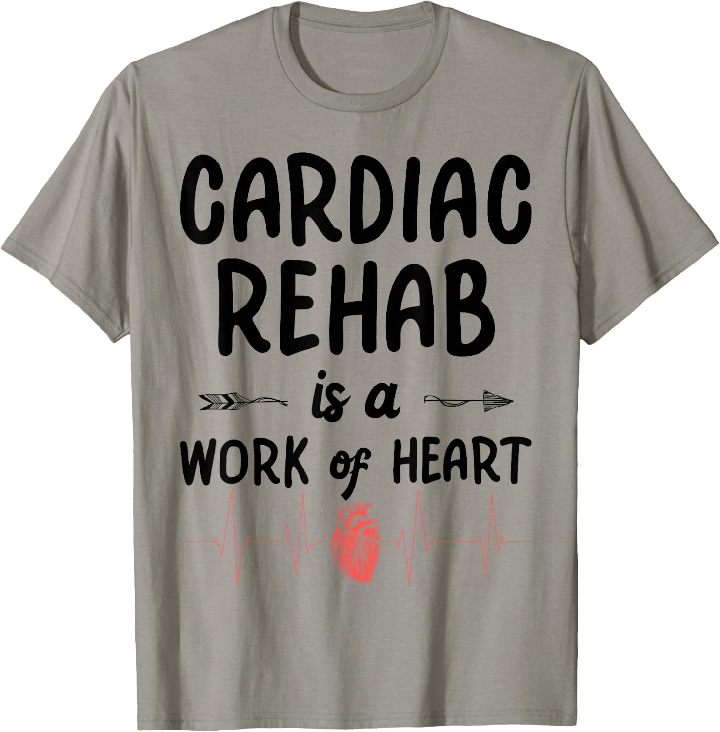 Cardiac Rehab Therapist - Work Of Heart T-Shirt - T-Shirt | Sand