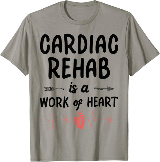 Cardiac Rehab Therapist - Work Of Heart T-Shirt - T-Shirt | Sand