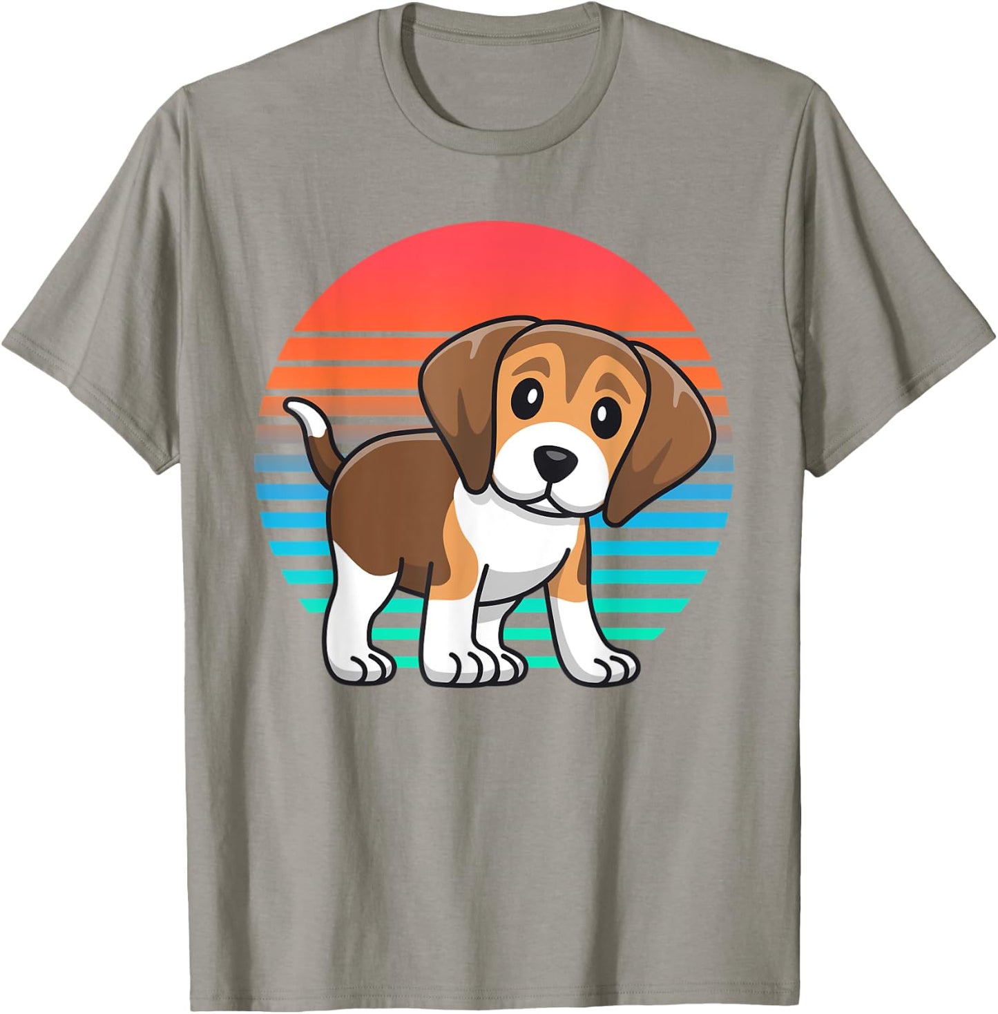 Retro Beagle Shirts Men Gift Beagle Lover T-Shirt - T-Shirt | Sand