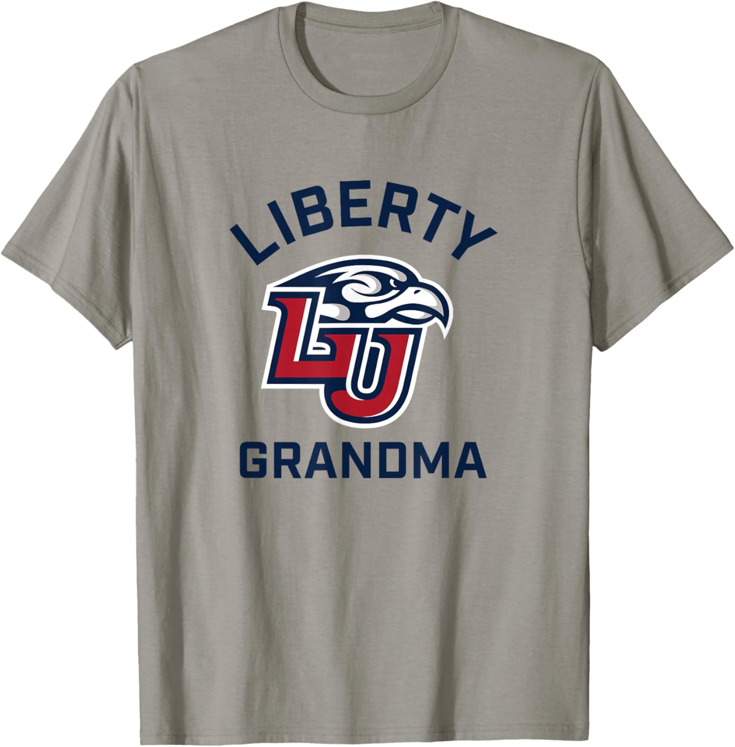 Liberty University Flames Arched Grandma T-Shirt - T-Shirt | Sand