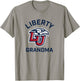 Liberty University Flames Arched Grandma T-Shirt - T-Shirt | Sand