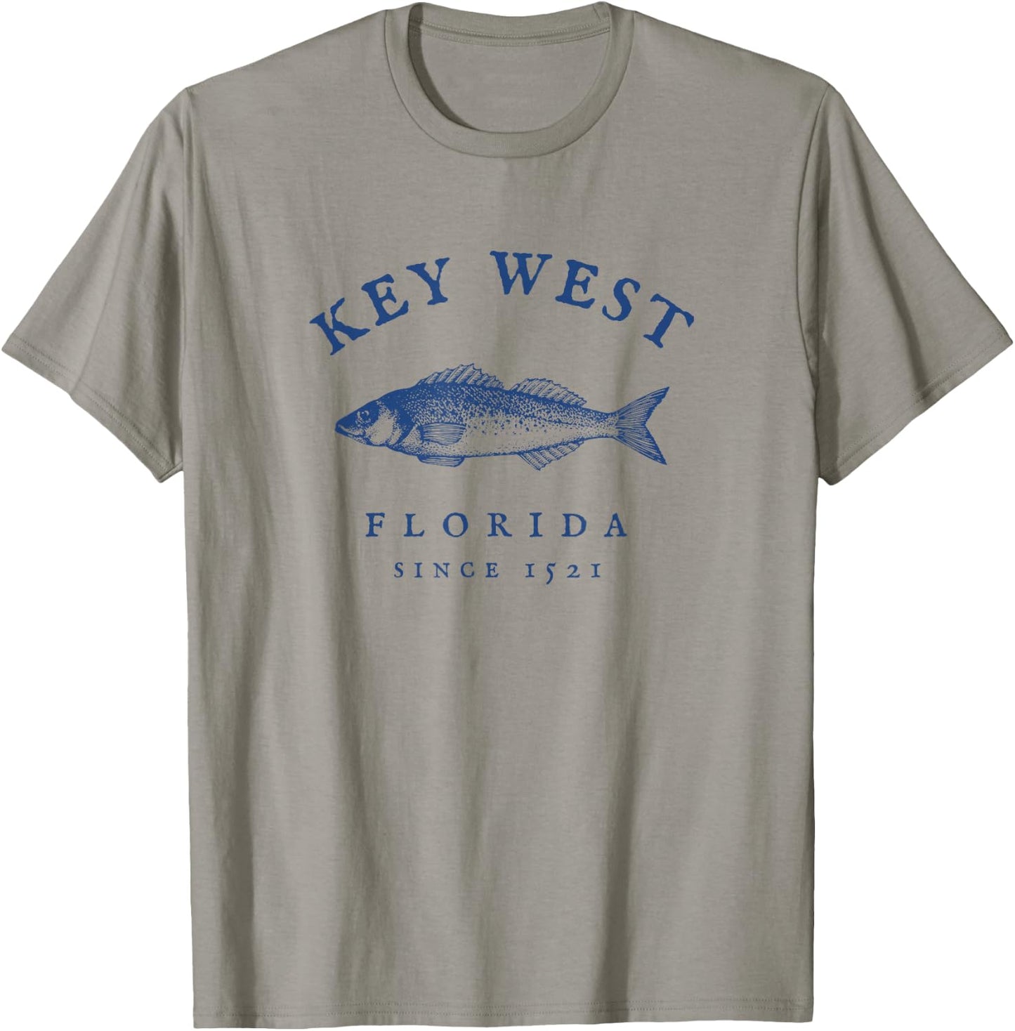 Key West Florida Vintage Fishing Small T-Shirt - T-Shirt | Sand