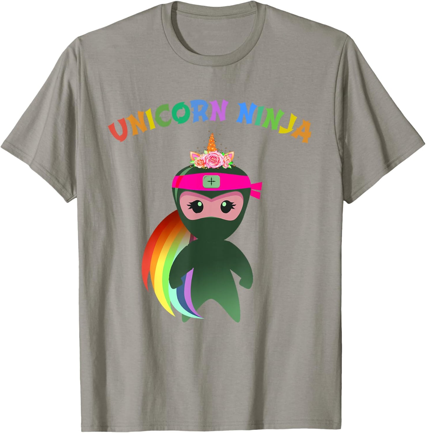 Funny Unicorn Ninja Disguise Spy Girls Kids Teachers Squad T-Shirt - T-Shirt | Sand