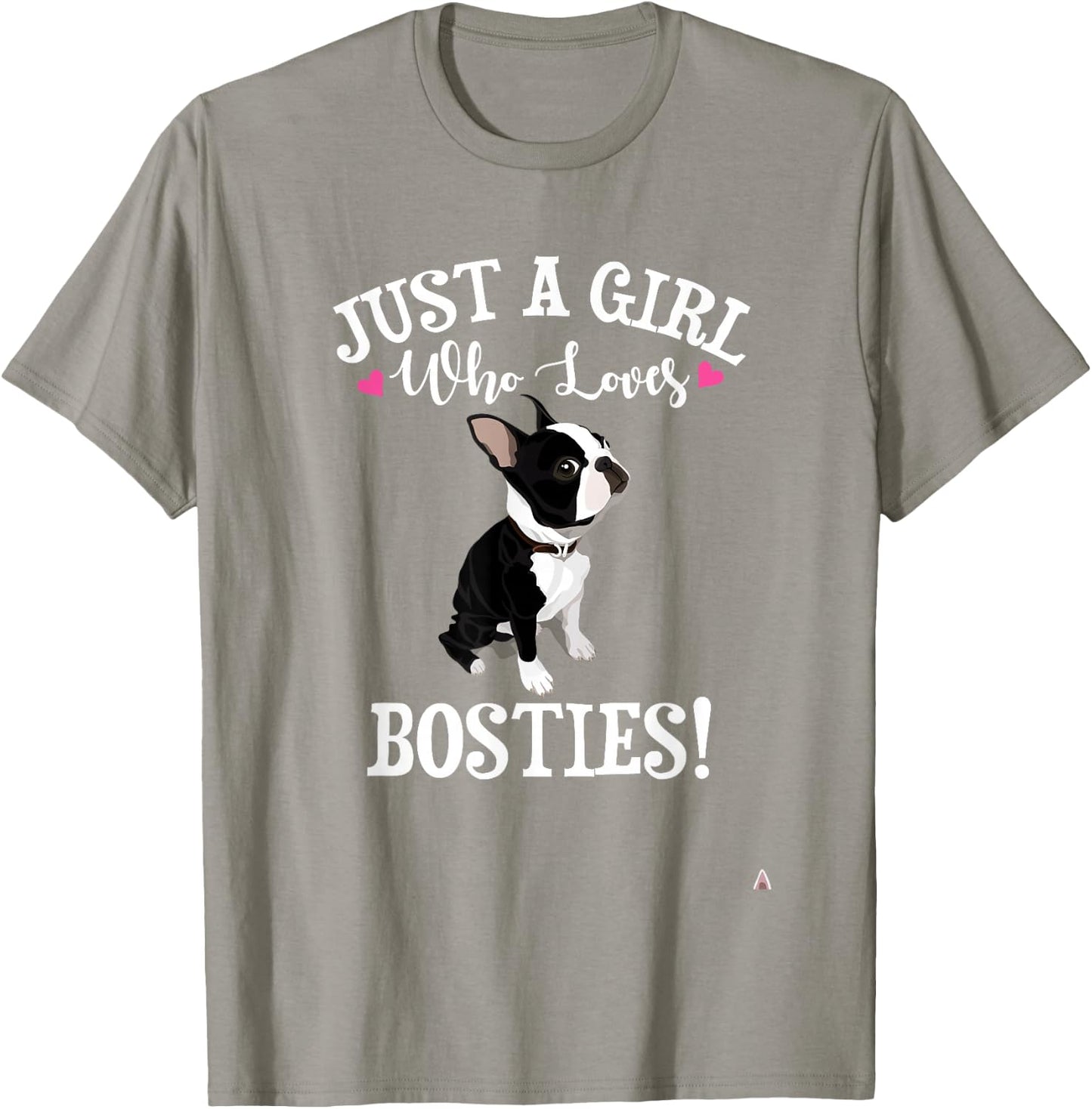 Kids Girl Who Loves Boston Terrier Lover T-Shirt - T-Shirt | Sand