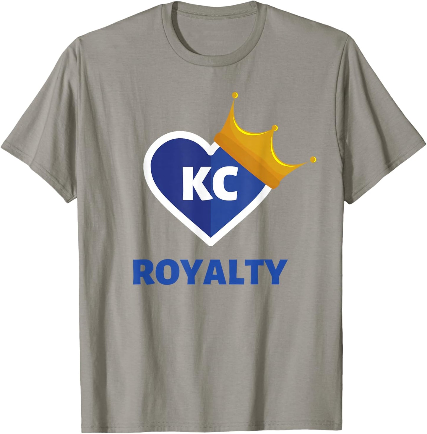Royal Blue KC Fan Kansas City Crown Town Royalty Gear T-Shirt - T-Shirt | Sand