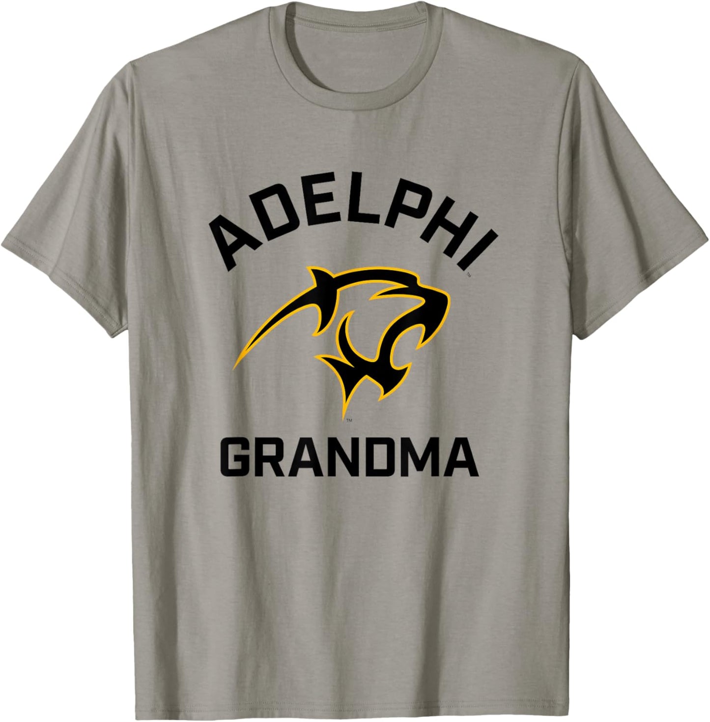 Adelphi University Panthers Arched Grandma T-Shirt - T-Shirt | Sand