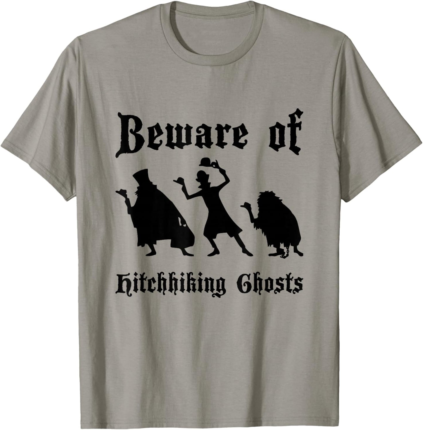 Beware Of Hitchhiking Ghosts Funny of Halloween Costume T-Shirt - T-Shirt | Sand