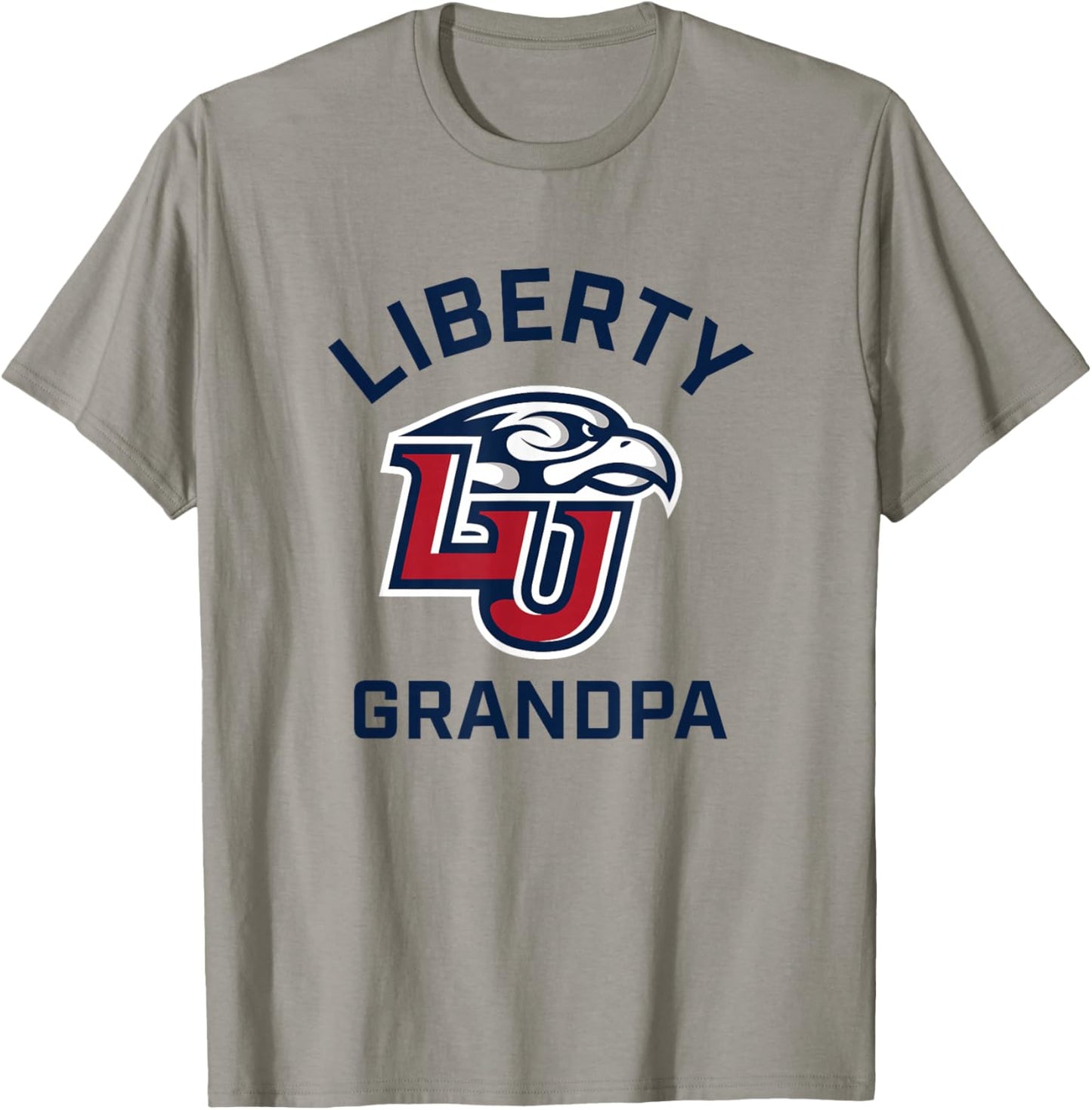 Liberty University Flames Arched Grandpa T-Shirt - T-Shirt | Sand