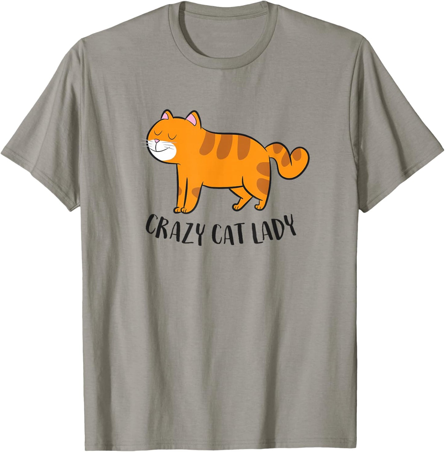 Funny Cat Girl Crazy Cat Lady Funny Women Cat Mom T-Shirt - T-Shirt | Sand