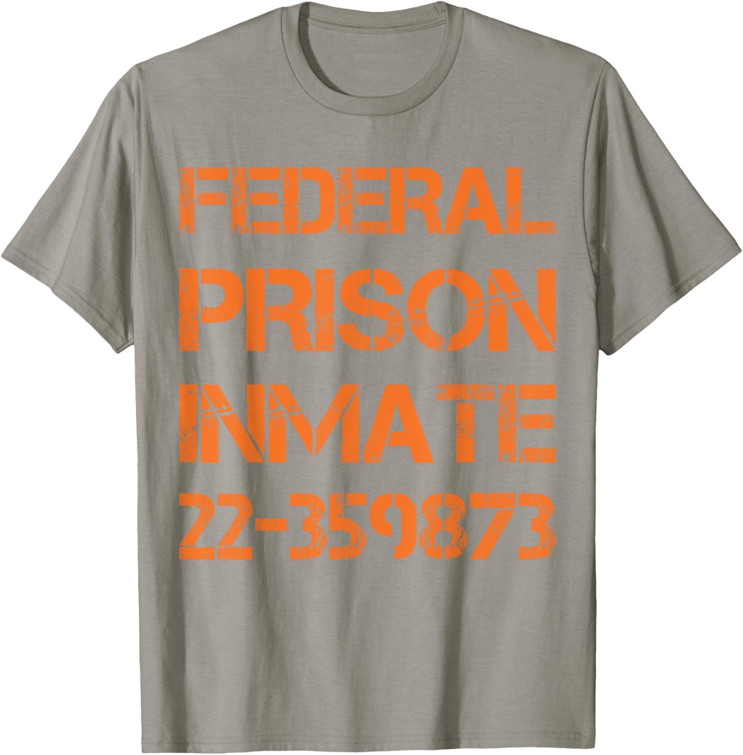 Halloween Federal Prison Jail Inmate Prisoner Costume T-Shirt - T-Shirt | Sand
