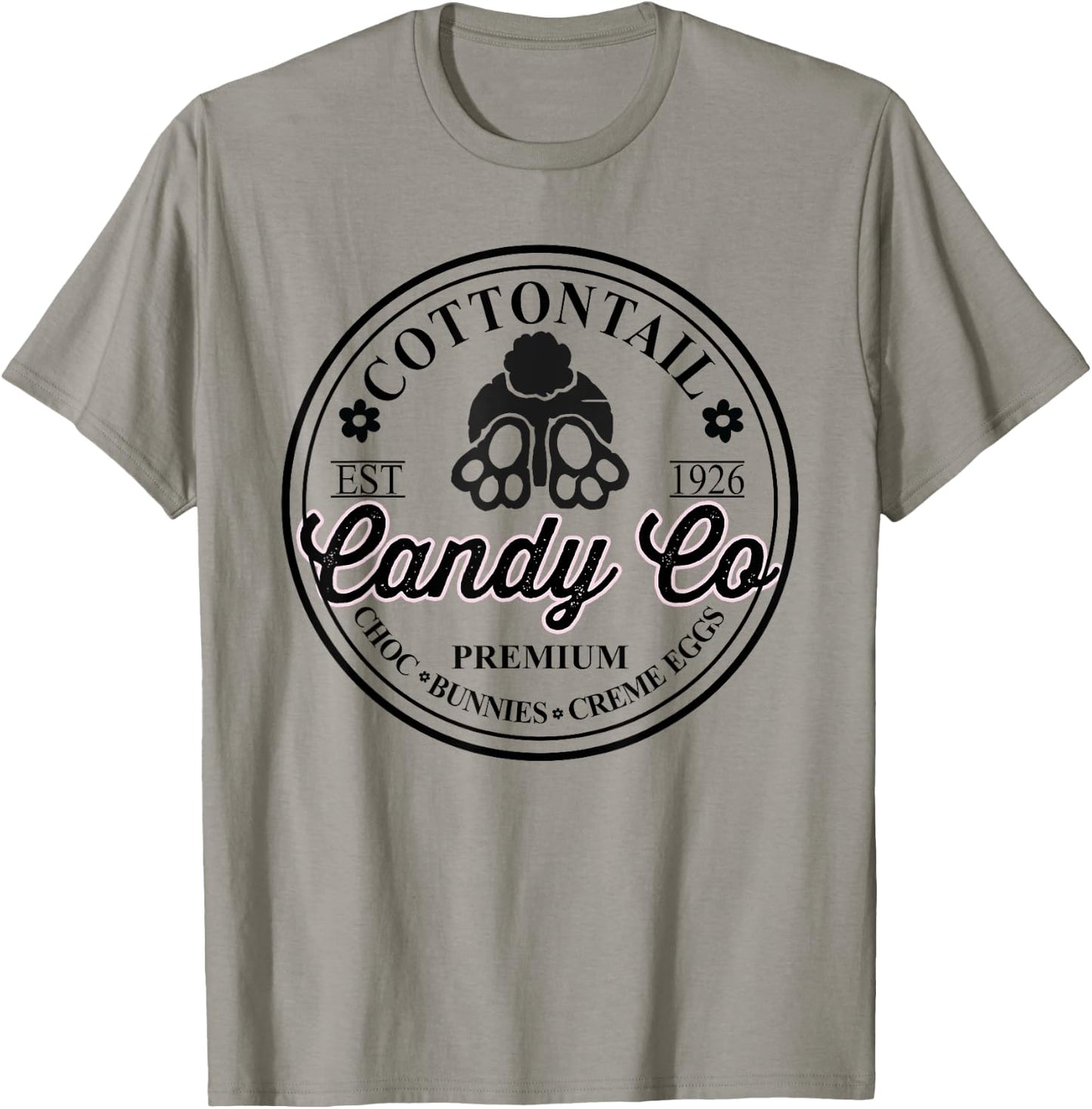 Easter Cottontail Candy Co Cute Bunny Rabbit Easter Day T-Shirt - T-Shirt | Sand