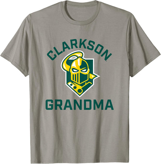 Clarkson University Golden Knights Arched Grandma T-Shirt - T-Shirt | Sand