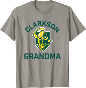 Clarkson University Golden Knights Arched Grandma T-Shirt - T-Shirt | Sand