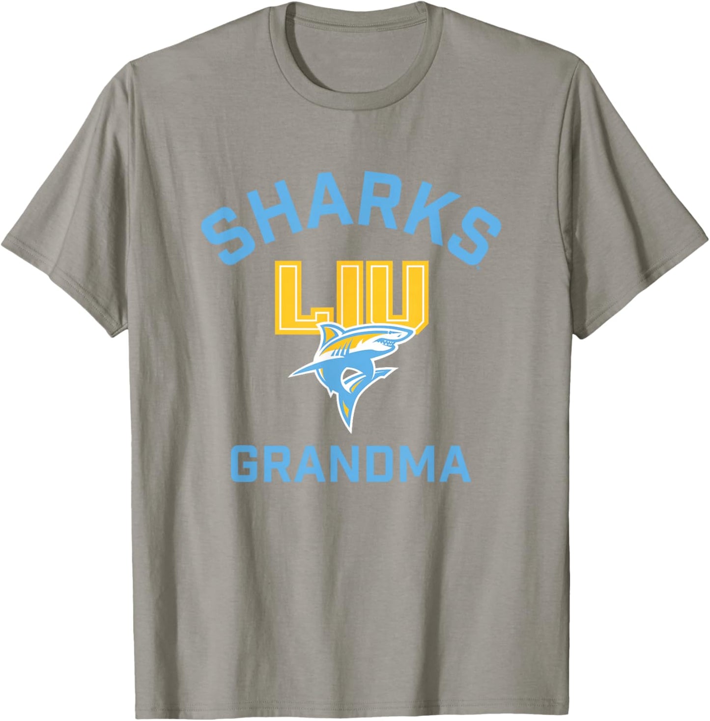 Long Island University LIU Blackbirds Arched Grandma T-Shirt - T-Shirt | Sand