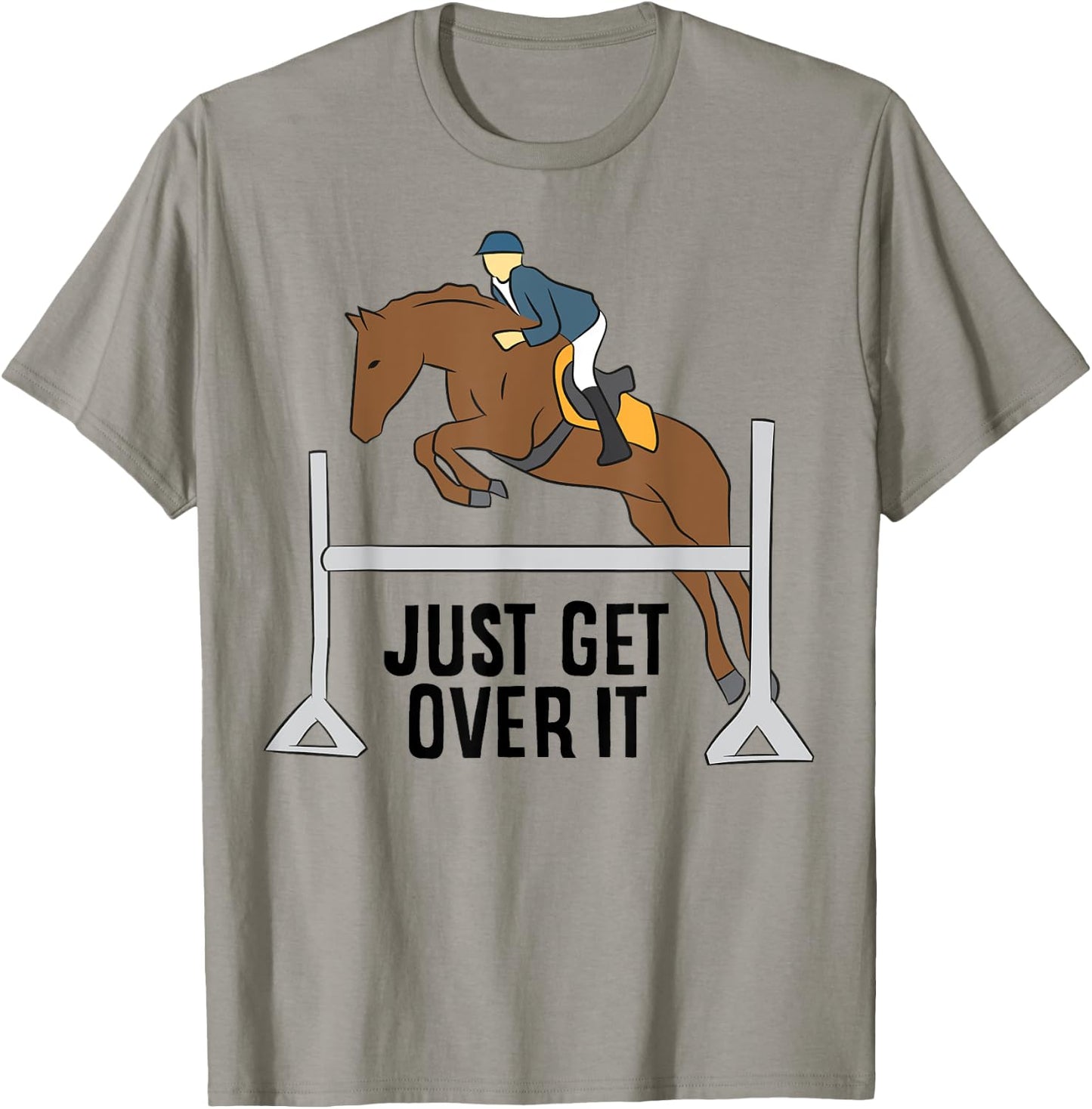 Funny Horse Rider Hunter Jumper Horse Equestrian T-Shirt - T-Shirt | Sand