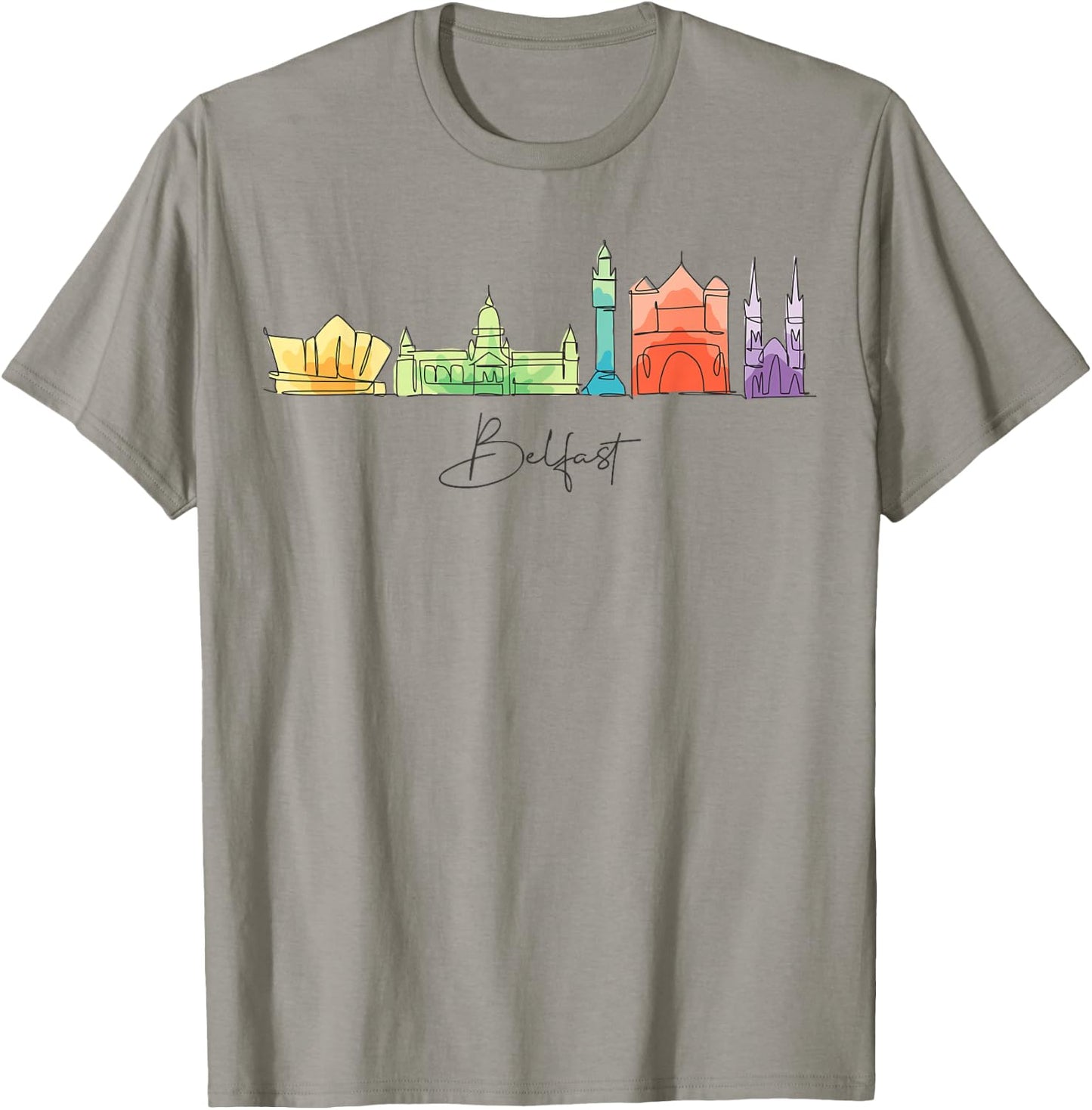 Travel Europe Nothern Ireland Belfast Vacation Souvenir T-Shirt - T-Shirt | Sand