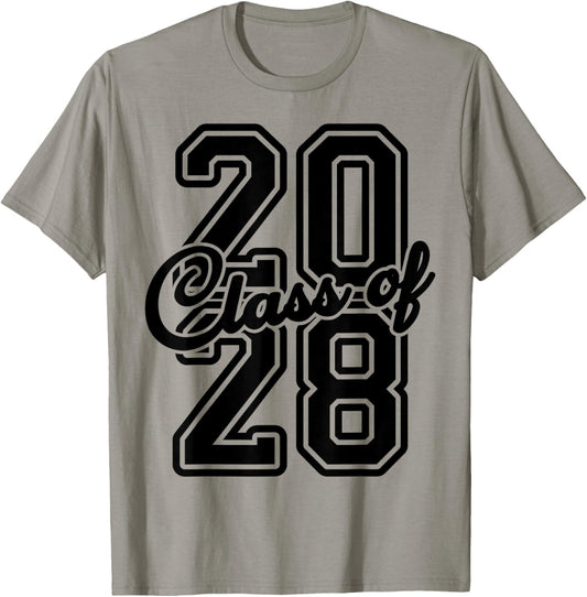 Official Freshman Class Of 2028 Senior Of 2028 Graduation T-Shirt - T-Shirt | Sand
